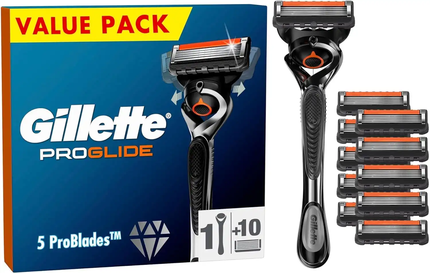 Gillette ProGlide Nassrasierer 🪒 + 10 Rasierklingen ab 27,36 € inkl. Prime-Versand