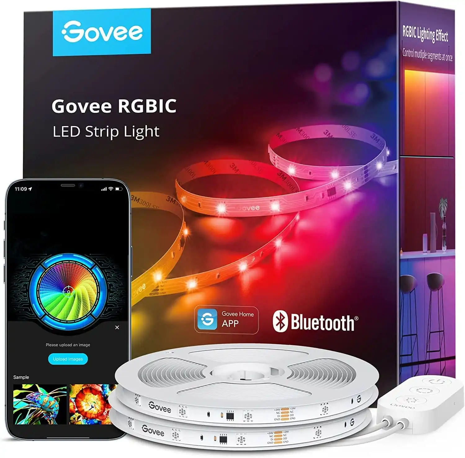 Govee RGBIC LED Strip 20m (Bluetooth, App-Steuerung) für 24,99 € inkl. Prime-Versand