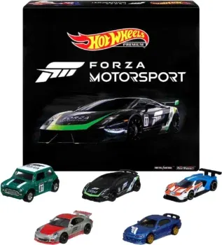 Hot Wheels HFF49 - Forza 5er-Pack Spielzeug-Rennfahrzeuge für 25,59 € inkl. Prime-Versand (statt 35,99 €)