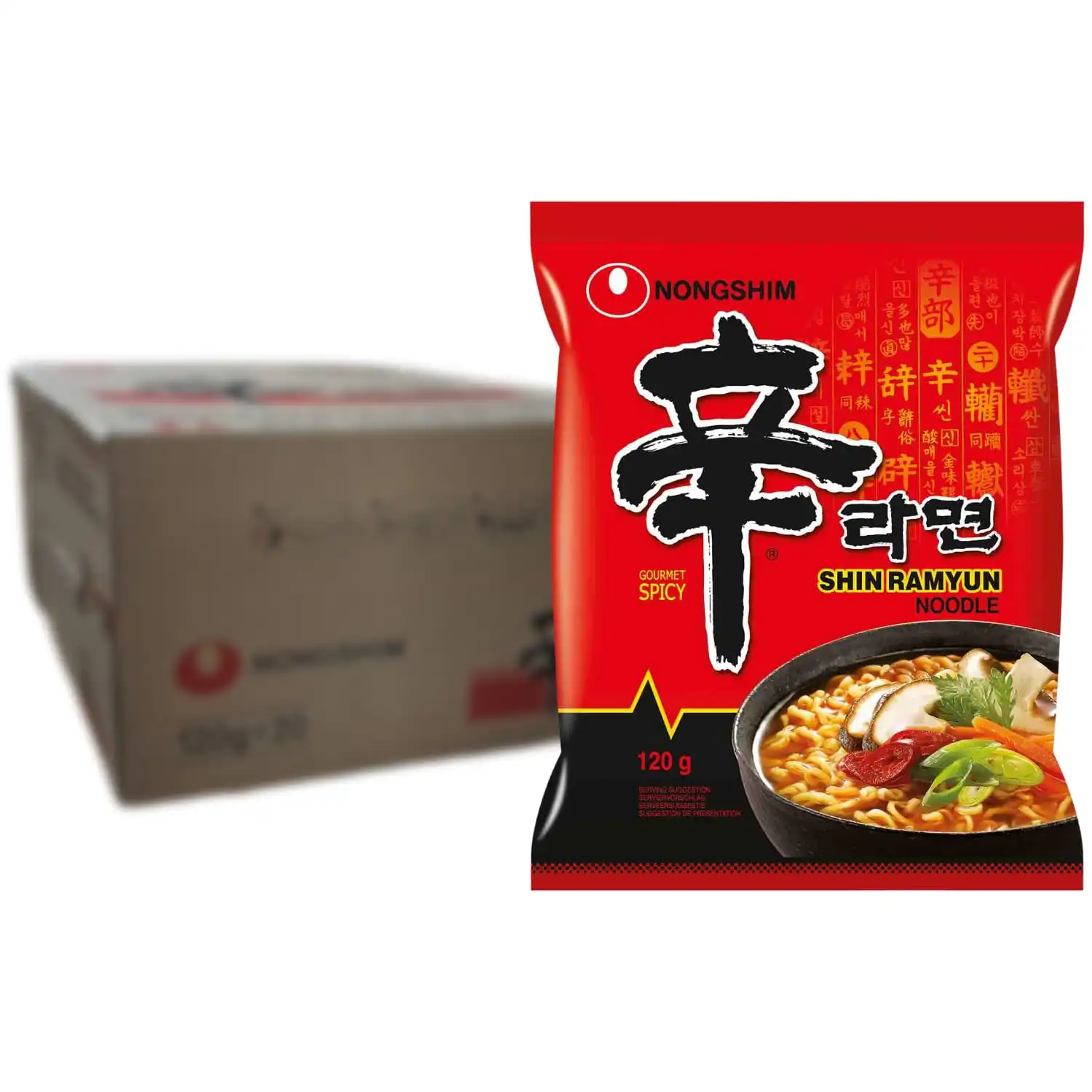 NONGSHIM – Instant Nudeln Shin Ramyun 20er Pack für 20,65€ inkl. Prime-Versand statt 27,40€ 🍜🔥