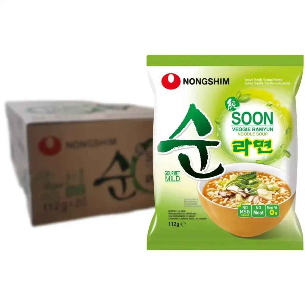 Nongshim - Instant Nudeln Soon Veggie 20Er Pack Für 22€ Inkl. Prime-Versand Statt 30,49€