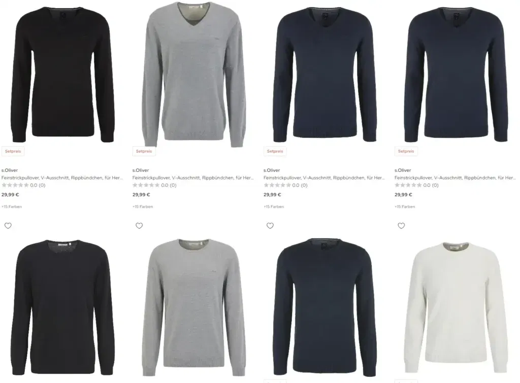 2 X S.oliver Pullover Für 32,95€ Inkl. Versand Statt 62,93€