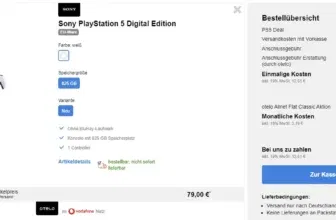 PS5 für 79€ mit otelo Vodafone Vertrag (30 GB) für eff. 4,99 €