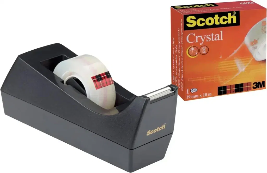 Scotch C38 Tischabroller Schwarz + Scotch Crystal Klebeband Für 3,18 € Inkl. Prime-Versand (Statt 6,68 €)