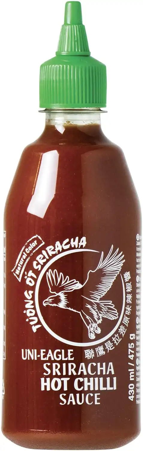 Uni-Eagle Chili Sauce Sriracha scharf (475g) ab 3,51 € inkl. Prime-Versand (statt 4,62 €)