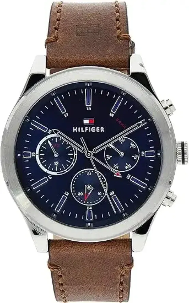 Tommy Hilfiger Ashton Uhr Mit Braunem Lederarmband Für 76,94 € Inkl. Prime-Versand (Statt 124,99 €)