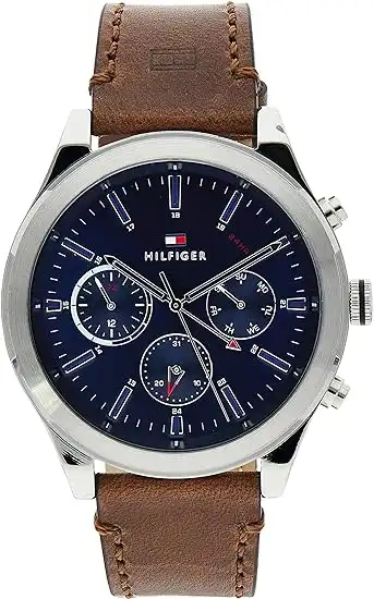 Tommy Hilfiger Uhr (1791741) mit braunem Lederarmband für 76,94 € inkl. Prime-Versand (statt 124,99 €)