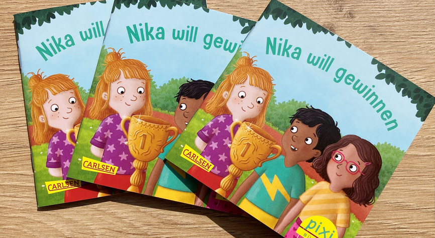 Gratis Pixi Buch – Nika will gewinnen [Max 10 Stück + Gratis Spiel GEMEINSAM GEGEN DOPING – FAIR WERFEN]