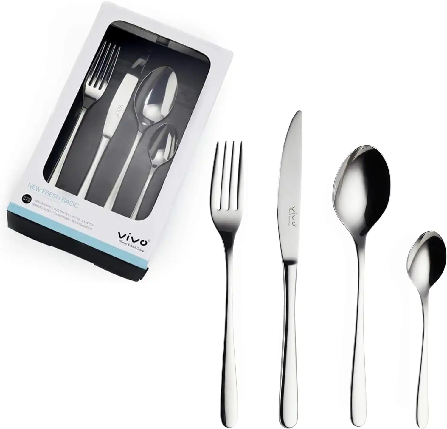 Vivo by Villeroy & Boch New Fresh Basic Tafelbesteck 24-teilig (6 Pers.) 🍴