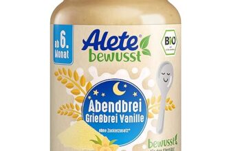 Alete Bio Gläschen Abendbrei Grießbrei Vanille