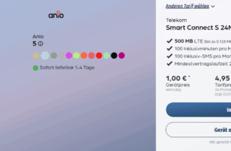 Anio Kinder Smartwatch + Telekom Smart Connect S