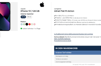 Apple iPhone + congstar Allnet Flat M mit GB LTE