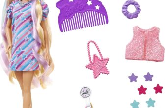 Barbie Totally Hair, Barbie Puppe mit blonden, blauen und lila Haaren