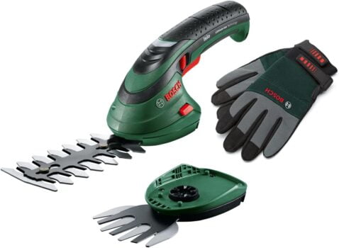 Bosch Home and Garden Akku Grasscheren Set Isio