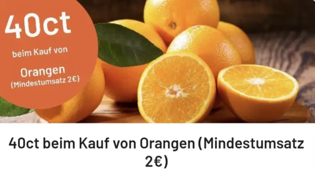 Cashback Auf Orangen