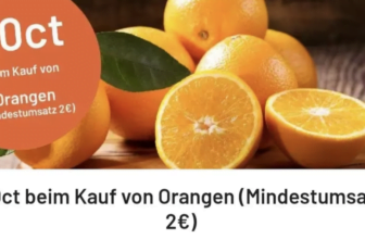 Cashback auf Orangen