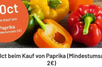 Cashback auf Paprika