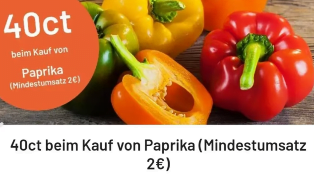 Cashback auf Paprika