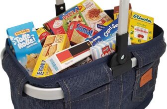 Christian Tanner . Einkaufskorb in Jeans Optik inkl. Miniaturen für den Kaufladen