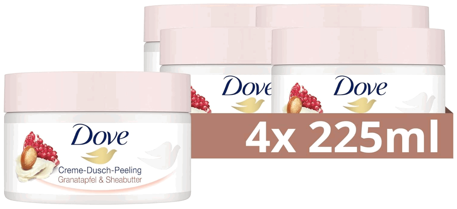 Dove Creme Dusch Peeling Granatapfel Sheabutter Scrub Körper Peeling