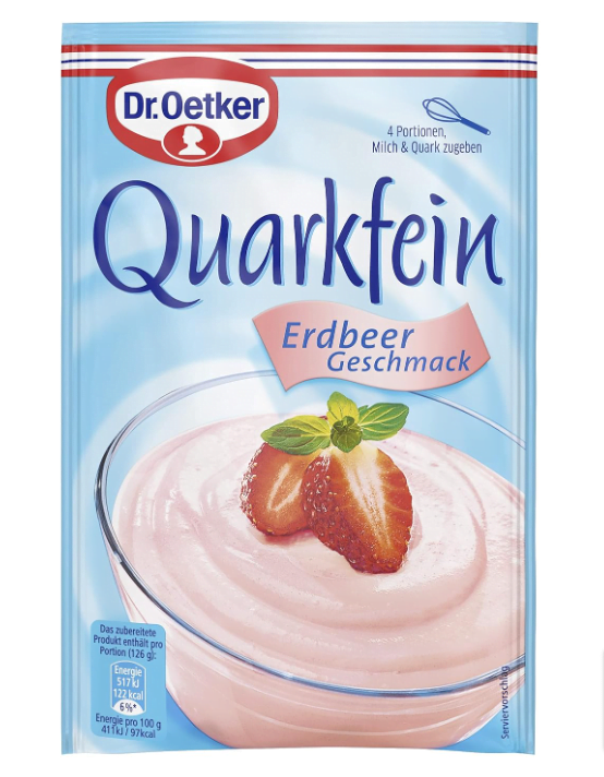 Dr Oetker Quarkfein Erdbeer Geschmack