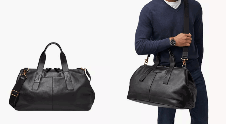 Fossil Herren Tasche Duffle Kayden In Schwarz