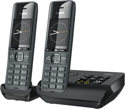 Gigaset COMFORT A Duo Schnurlose DECT Telefone mit Anrufbeantworter