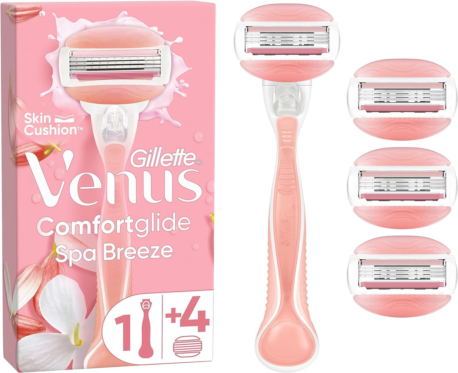 Gillette Venus Comfortglide Spa Breeze Damenrasierer + Ersatzklingen