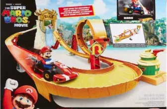 HOT WHEELS Super Mario Bros. - Dschungel-Königreich Rennstrecken-Spielset inklusive Mario Die-Cast-Spielzeugauto