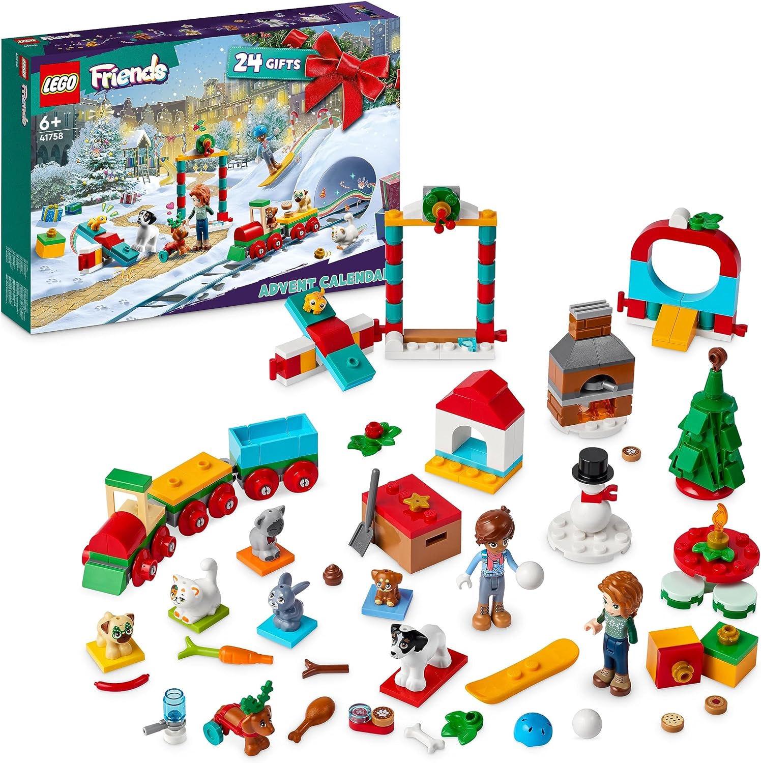 Lego Friends Adventskalender (Mit Spielzeugen Als Überraschung, Darunter Figuren Von Leo Und Autumn Und Spielzeug Tiere)