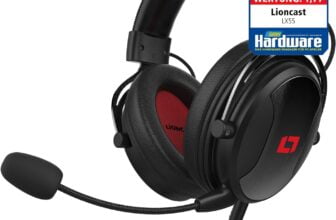 Lioncast LX Gaming Headset mit Mikro (brachialer HiFi Stereo Sound mit mm High Performance Treiber)