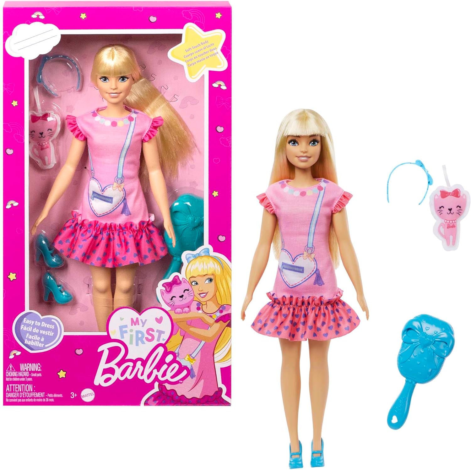 Mattel Barbie Puppe, Meine Erste Barbie Mit Blonden Haaren (Inklusive Barbie Accessoires)