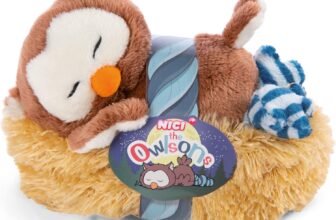 NICI Schlafendes Kuscheltier Oscar im Nest (cm)