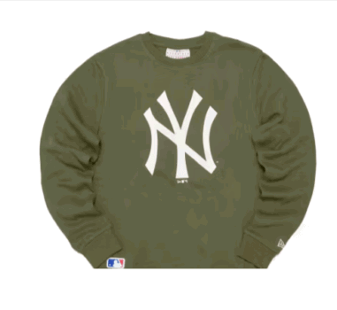 New Era Mlb Team Logo Crew Neck New York Yankees Sweatshirt