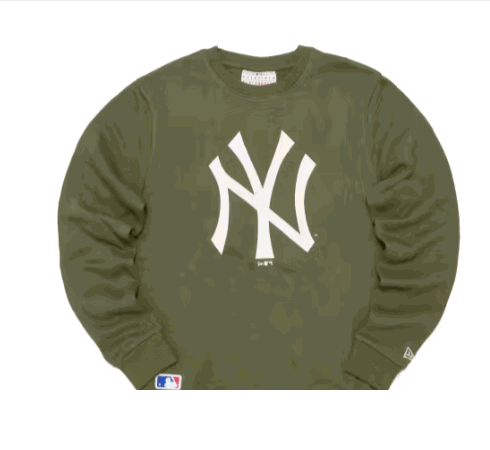 New Era Mlb Team Logo Crew Neck New York Yankees Sweatshirt