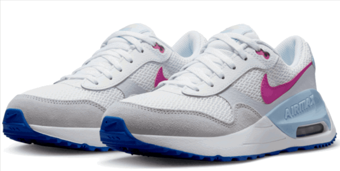 Nike Kinder Sneaker Air Max SYSTM weiß pink Fussball Shop