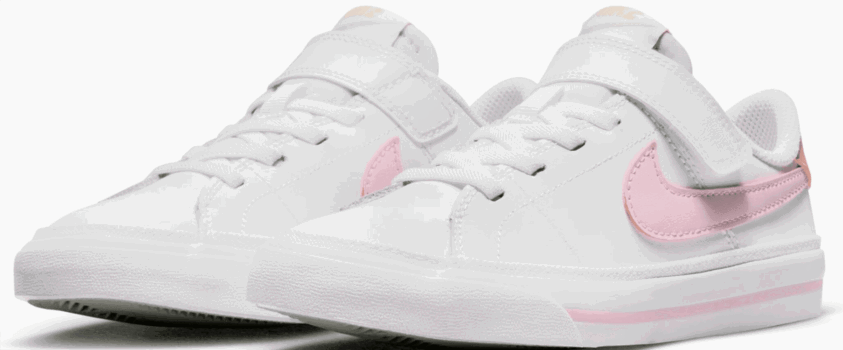 Nike Kinder Sneaker Court Legacy weiß rosa Fussball Shop