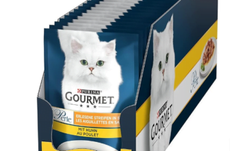 PURINA GOURMET Perle Erlesene Streifen Katzenfutter nass mit Huhn er Pack x g Amazon de Haustier