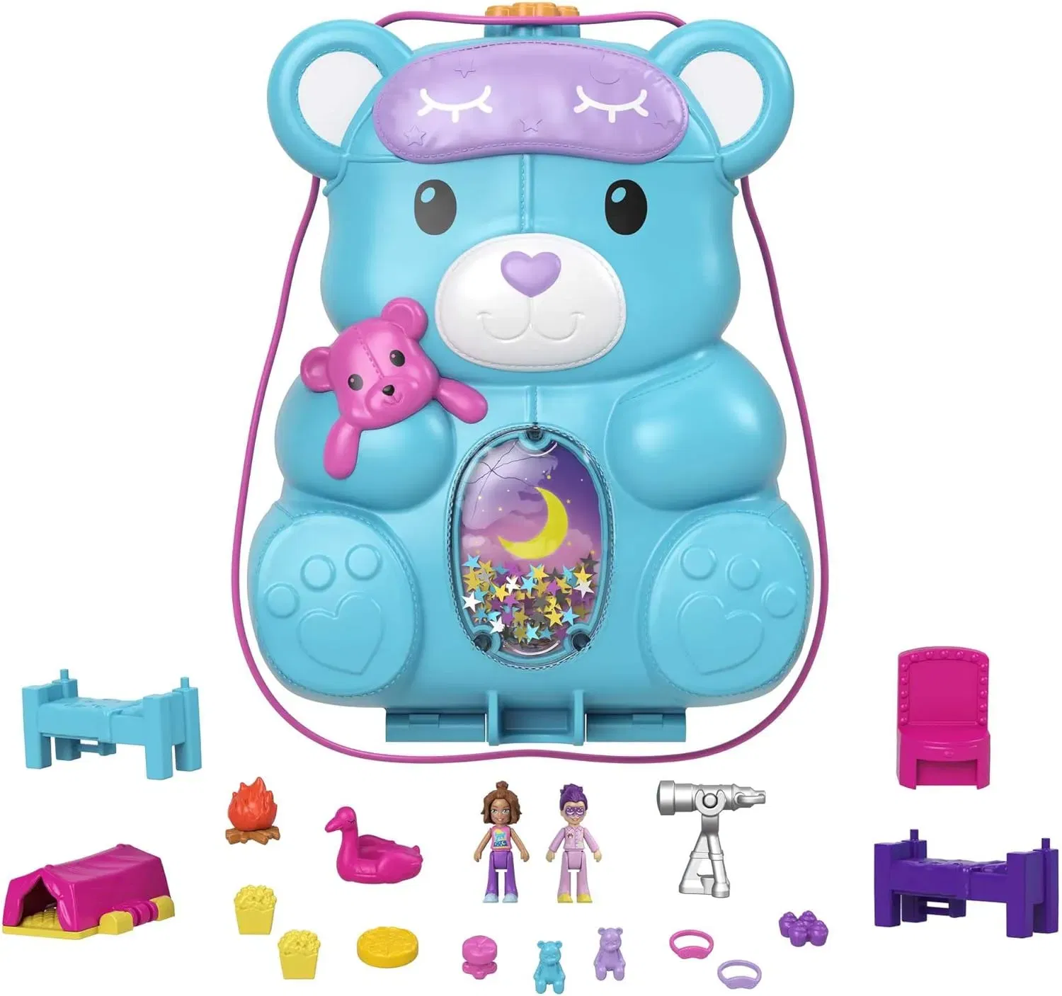 Polly Pocket Hgc39 - Teddy Bär Handtaschen-Spielset