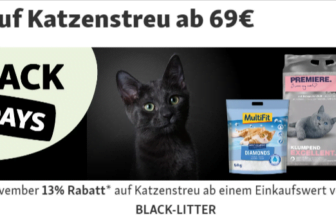 Rabatt auf Katzenstreu