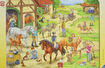Ravensburger Kinderpuzzle Auf dem Pferdehof Rahmenpuzzle ( tlg.)
