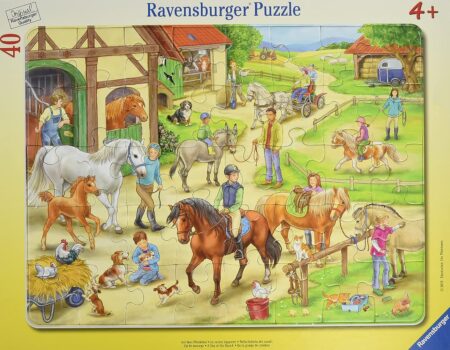 Ravensburger Kinderpuzzle Auf dem Pferdehof Rahmenpuzzle ( tlg.)