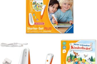 Ravensburger tiptoi Starter Set PLUS Stift und Buch Meine schönsten Kinderlieder plus Ladestation