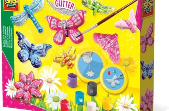 SES Glitzerschmetterlinge gießen Gips & Mal Set