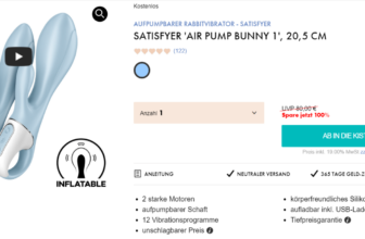 Satisfyer Air Pump Bunny 1 Aufpumpbarer Rabbitvibrator mit Vibration