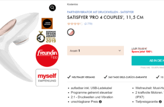 Satisfyer Pro 4 Couples Partnervibrator mit Druckwellen