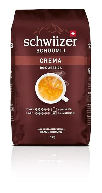 Schwiizer Schüümli Crema Ganze Kaffeebohnen