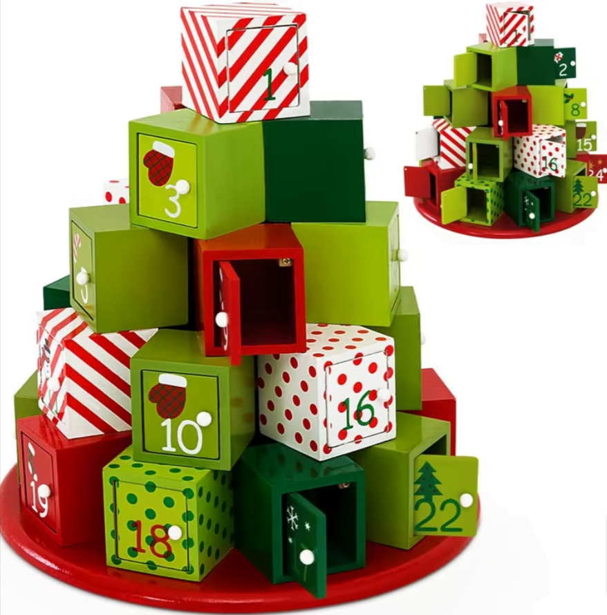 Spielwerk Adventskalender Würfel Holz für 24,95 € inkl. Versand