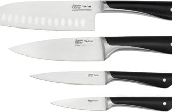 Tefal Jamie Oliver er Messerset (Kochmesser, Santokumesser, Universalmesser, Schälmesser)