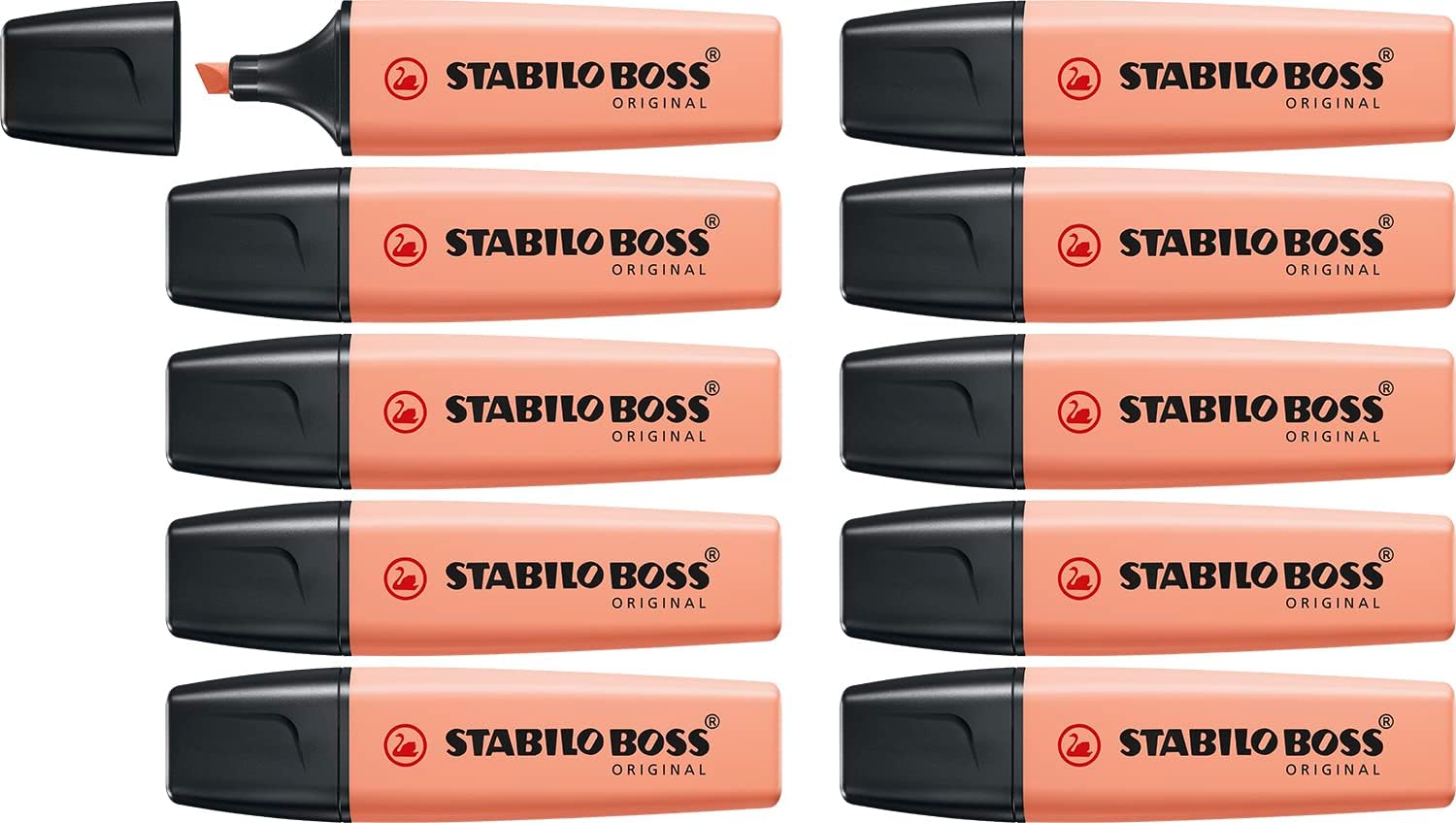 Textmarker Stabilo Boss Original Pastel Er Pack Cremige Pfirsichfarbe